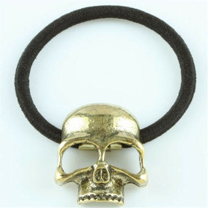 Gothic Raven Skull Elastic Hair Band