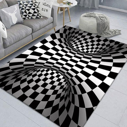 3D Scary Clown Trap Visual Carpet Rug Mat For Halloween
