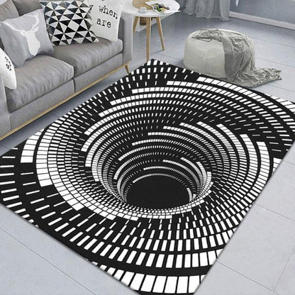 3D Scary Clown Trap Visual Carpet Rug Mat For Halloween