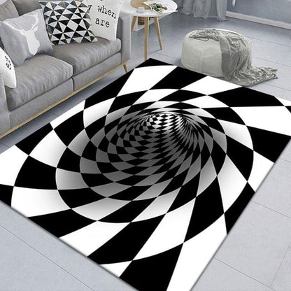 3D Scary Clown Trap Visual Carpet Rug Mat For Halloween