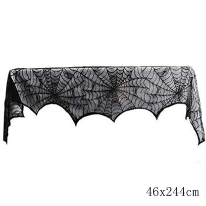 Halloween Decorative Lace Spider Web Skeleton