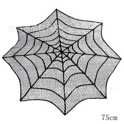 Halloween Decorative Lace Spider Web Skeleton