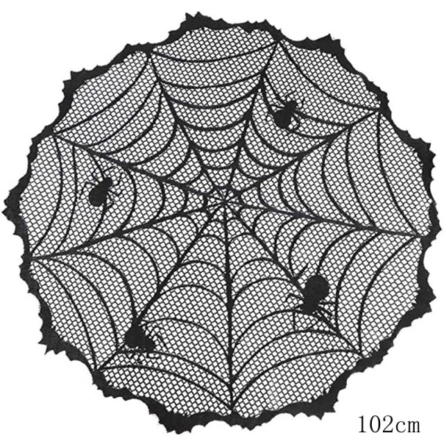 Halloween Decorative Lace Spider Web Skeleton