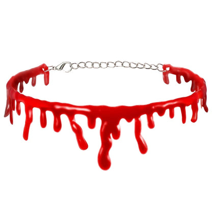 Scary Blood Drip Vampire Choker