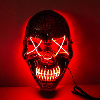 Halloween Mask LED Light Up Mask Scary Skull Ghost