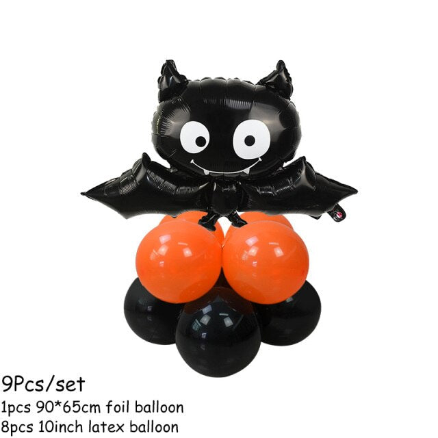 Pumpkin Ghost Witch Stand Balloon Kit
