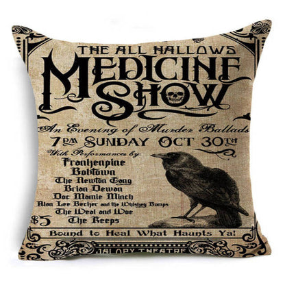 Halloween retro pattern Cushion Cover