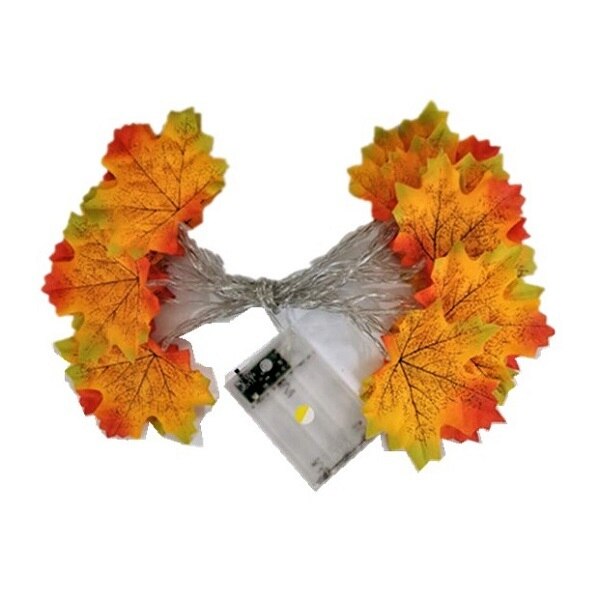 LED Decorations Maple Leaf Garland String Lights