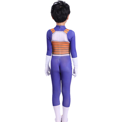 Halloween Anime Vegeta Cosplay Costume For Adult Kid