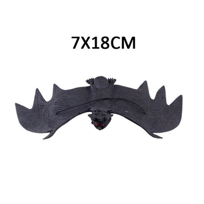New Halloween Horrible Big Black Furry Fake Spider