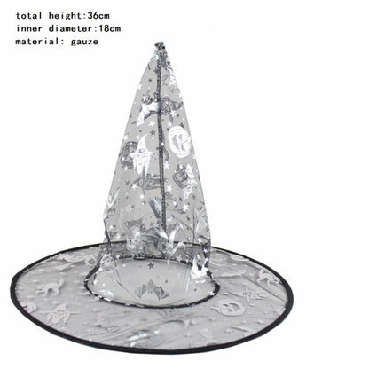 Witch Masquerade Ribbon Wizard Hat