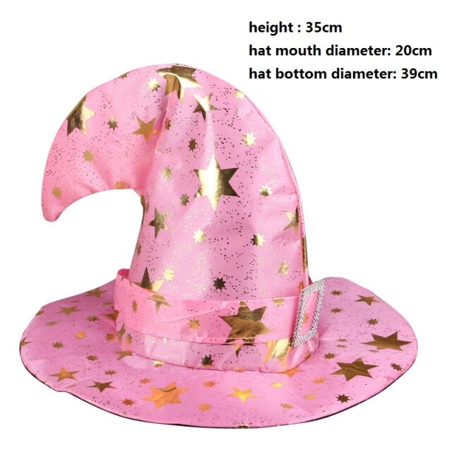 Witch Masquerade Ribbon Wizard Hat