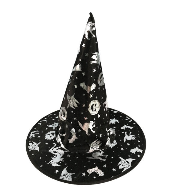Witch Masquerade Ribbon Wizard Hat