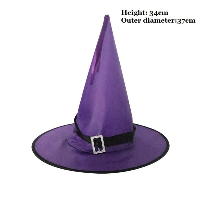 Witch Masquerade Ribbon Wizard Hat