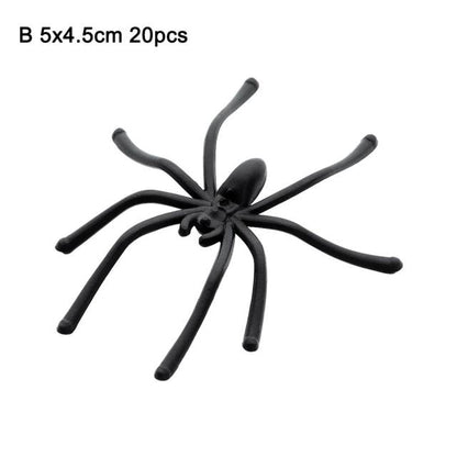 Black Spider Halloween Decoration Toy