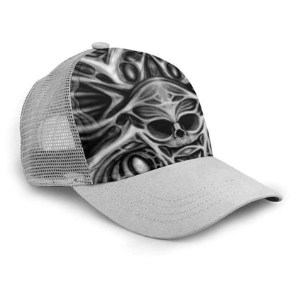 Biomechanical Skull Printed Cap