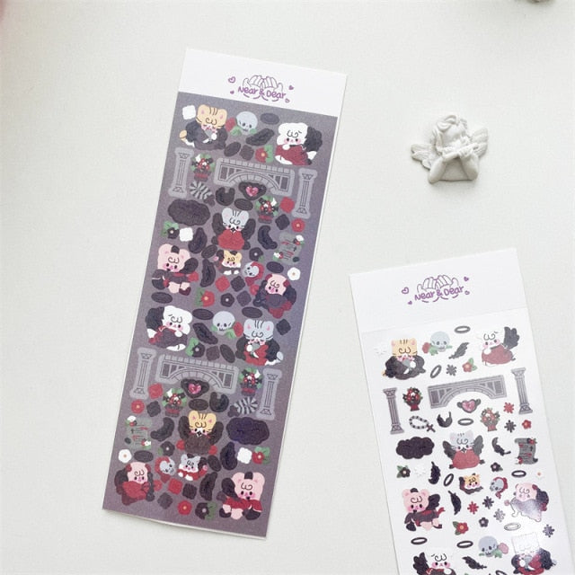 Korean Ins Cute Cartoon Angel Devil Sticker