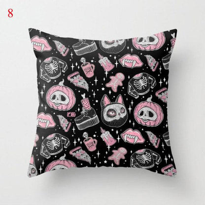 Anime Ghost Skull Cushion Cover For Halloween