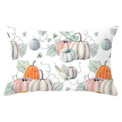 Decorative Halloween Pumpkin Wreath Cushion Cover