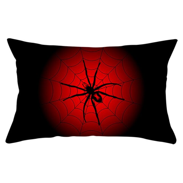 Decorative Halloween Pumpkin Wreath Cushion Cover