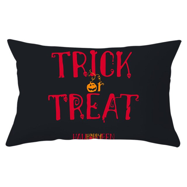 Decorative Halloween Pumpkin Wreath Cushion Cover
