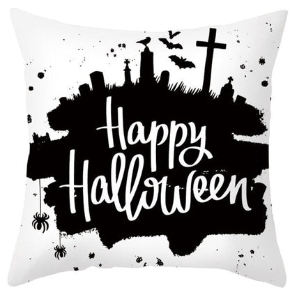 Pumpkin Printed Anime Decorative Pillow Case