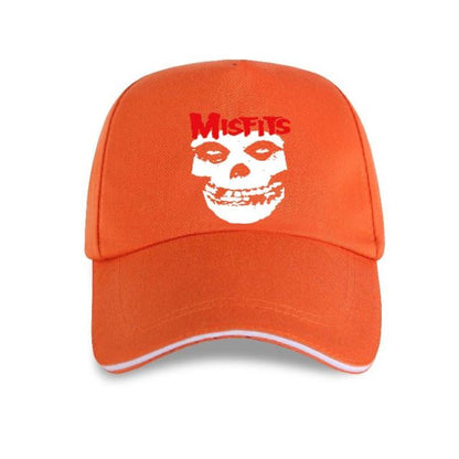 The Misfits Skull Red Letters Adult Horror Punk Cap
