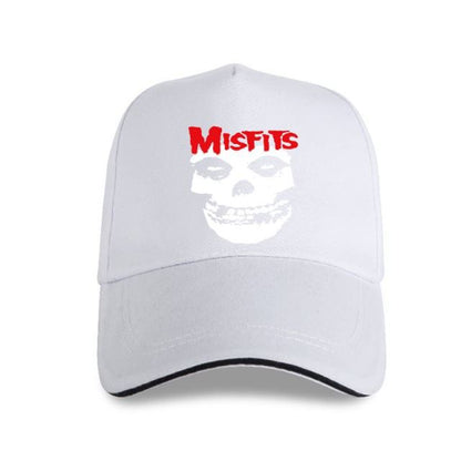 The Misfits Skull Red Letters Adult Horror Punk Cap