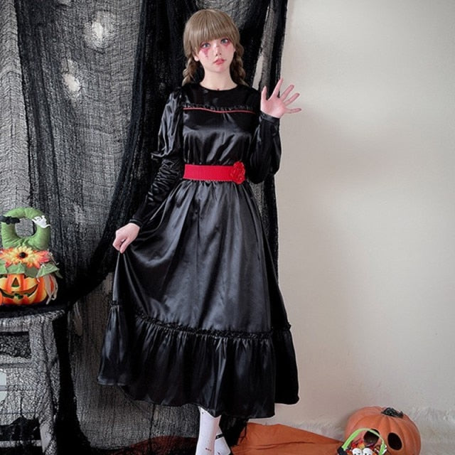 Horror Movie Annabelle Doll Adult Costume For Halloween