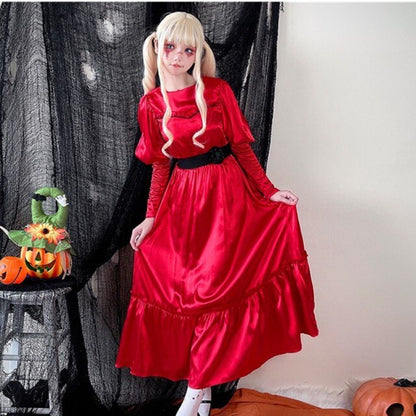 Horror Movie Annabelle Doll Adult Costume For Halloween