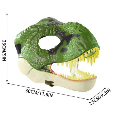 Open Mouth Latex Horror Dinosaur Mask