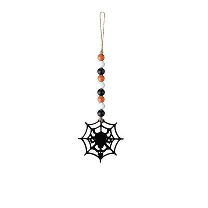 Wooden Bead Wood Chip Pendant Halloween Party Decor