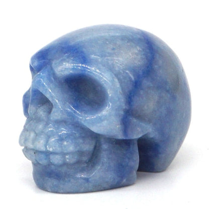 Natural Gemstone Skull Figurine