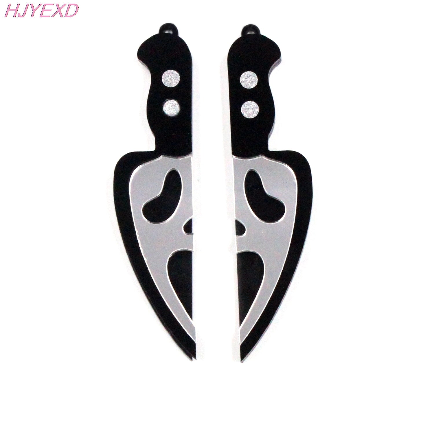 Earrings Acrylic Knife Ghost Skull For Dangle Earrings