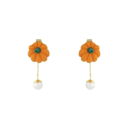 Retro Tassel Pearl Pendant Earring Set