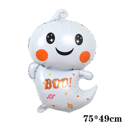 Pumpkin Ghost Balloons Halloween Decorations Spider