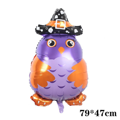 Pumpkin Ghost Balloons Halloween Decorations Spider