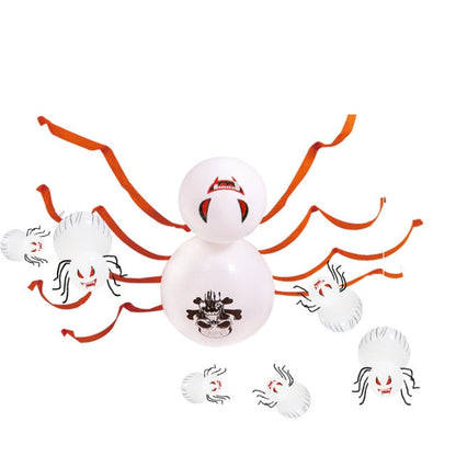 Party Decoration Set Black White Spider Balloon