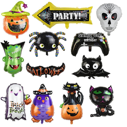 Halloween Cartoon Printed Foil Balloon Set