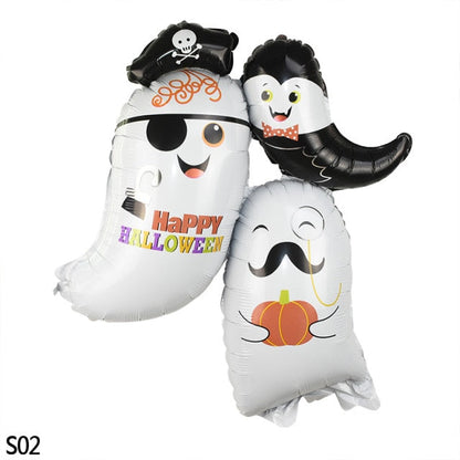 Halloween Cartoon Printed Foil Balloon Set