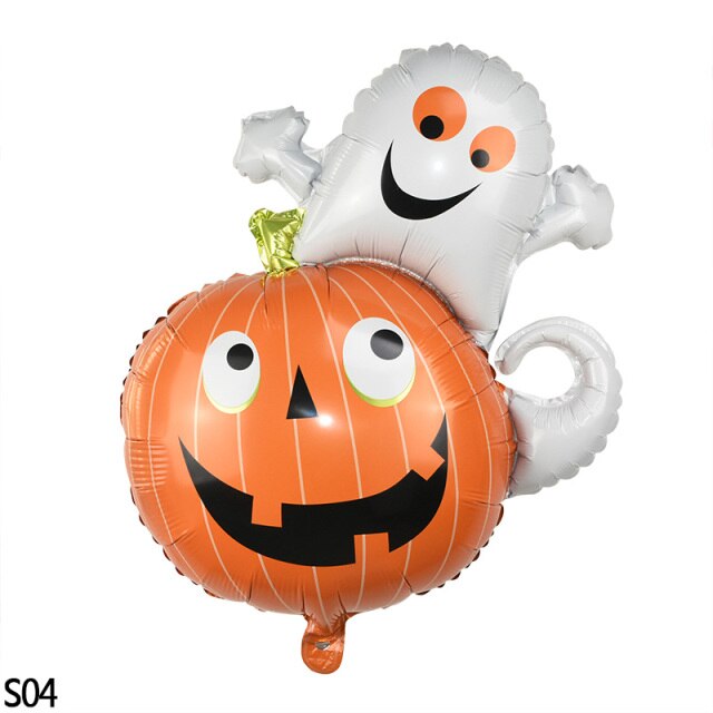 Halloween Cartoon Printed Foil Balloon Set