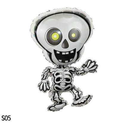 Halloween Cartoon Printed Foil Balloon Set