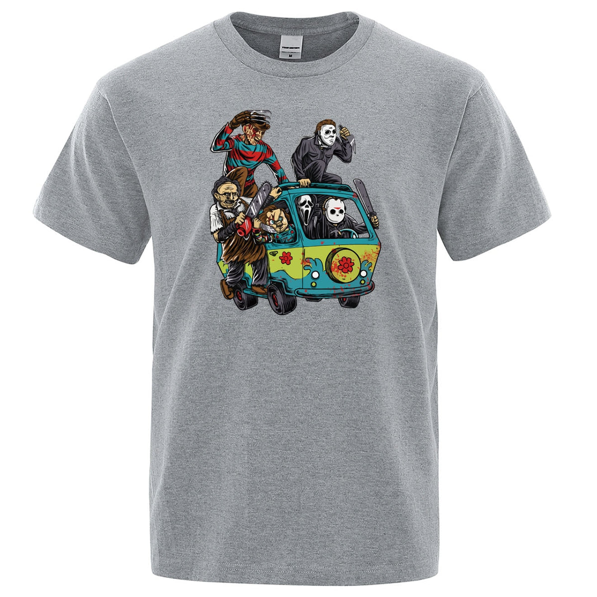 Horror Movie Theme Park Jason Clown Saw  T-Shirt