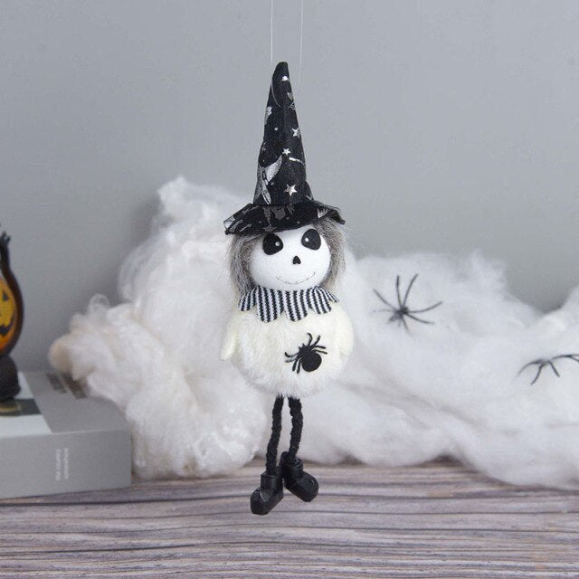 Cute Halloween Pumpkin Witch Ghost Cat Doll Toy