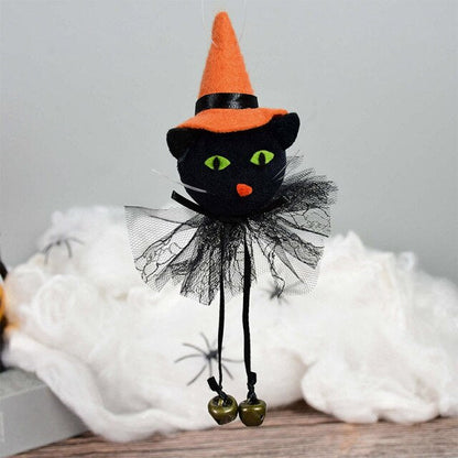 Cute Halloween Pumpkin Witch Ghost Cat Doll Toy