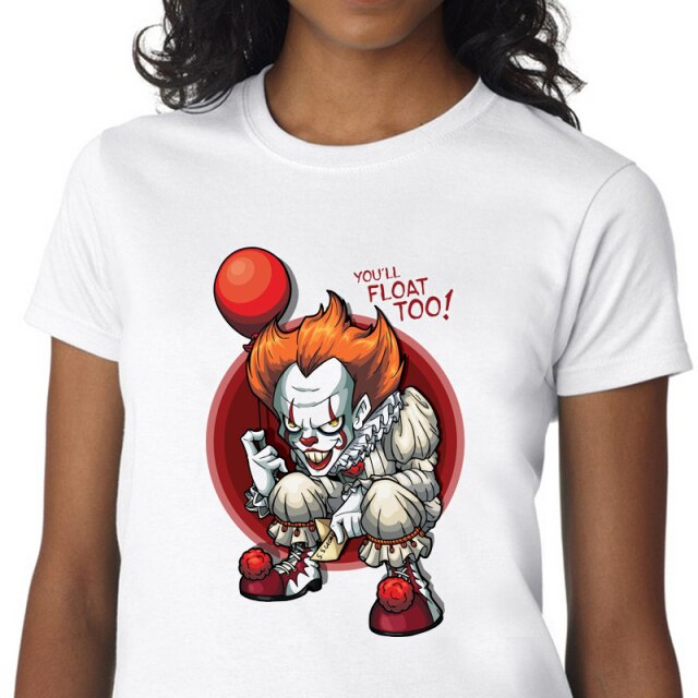 Horror IT Movie T Shirt Women Stephen King