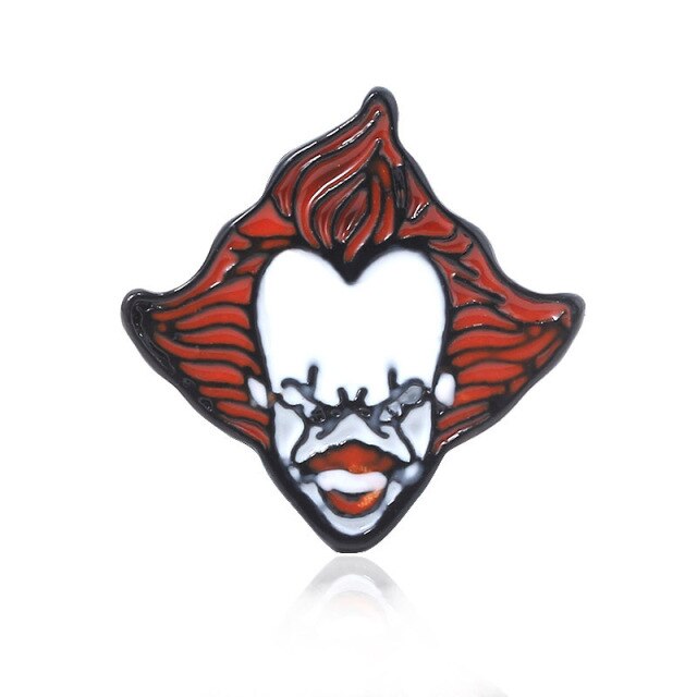 Scary IT Movie Clown Pennywise Enamel Brooch