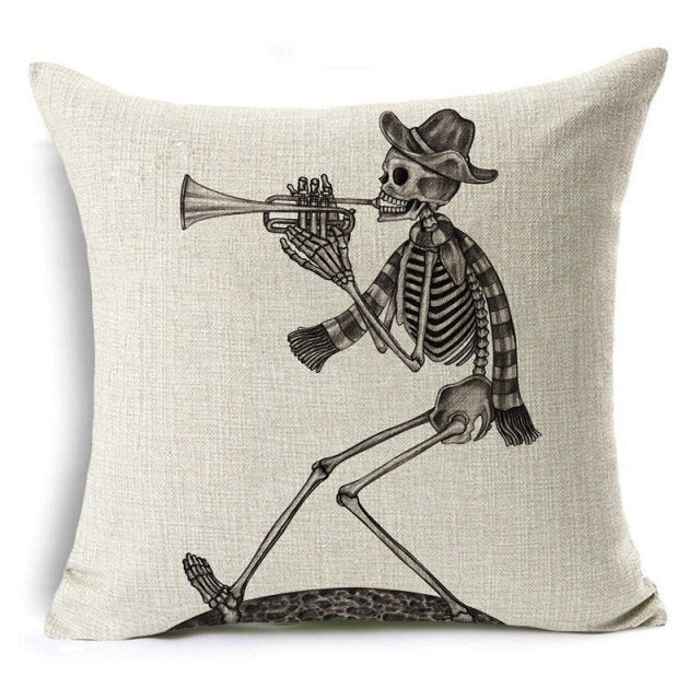 Cartoon Printed Cushion Cover For Halloween
