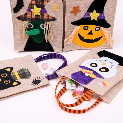 Linen Candy Bag For Halloween