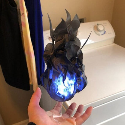 LED Ghost Fire Halloween Anime Dress Up Glowing Palm